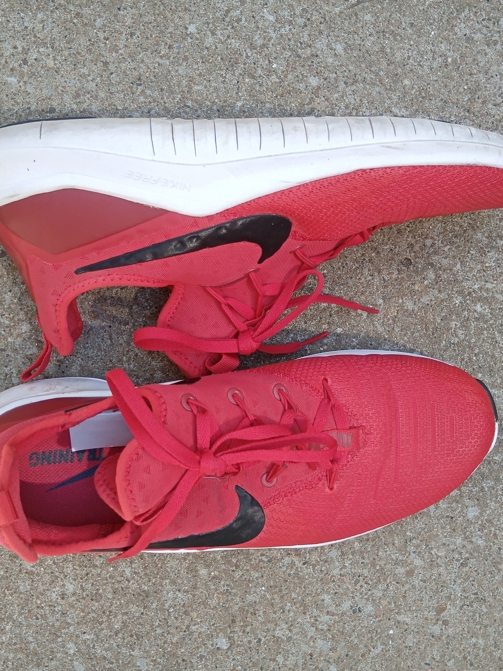 Nike Free Red Running Shoes Size 11